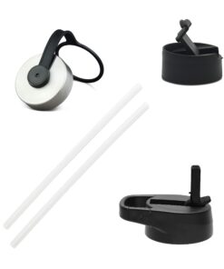 IRON °FLASK Sports Water Bottle - 40oz, 3 Lids (Straw Lid), Leak Proof - Stainless Steel Gym & Sport Bottles for Men, Women & Kids - Double Walled, Insulated Thermos, Metal Canteen Twilight Blue 40 Oz 24 71WPGBp5AtL