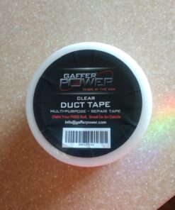 Gaffer Power Transparent Duct Tape | Ultra High Performance Weather Resistant Tape for Repairs, Patching, Sealing, Mounting | Residential, Commercial & Industrial Uses 2 Inch x 20 Yards 33 71WPUHbOoTL 1