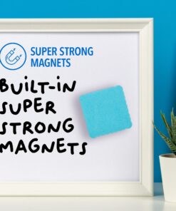 Impresa Mini Magnetic Dry Erase Erasers for Kids and Adults - 12 Pack - Whiteboard Erasers for School, Home, and Office - Classroom Supplies (2x2 Inches) 22 71WQDvUlbcL