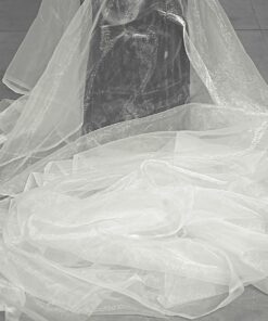 MDS Pack of 10 Yards Long Bridal Solid Sheer Organza Fabric Bolt for Wedding Dress, Fashion, Crafts, Decorations, Backdrop, Christmas Craft Supplies, Silky Shiny Organza Fabrics 44” Wide- Ivory 10 YARD 10 71WQLlFgRaL