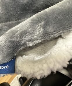 Bedsure Sherpa Fleece Throw Blanket for Couch - Thick and Warm Blanket for Winter, Soft and Fuzzy Throw Blanket for Sofa, Fall Throw Blanket, Grey, 50x60 Inches Throw (50" x 60") Dark Grey 24 71WQWqar3nL