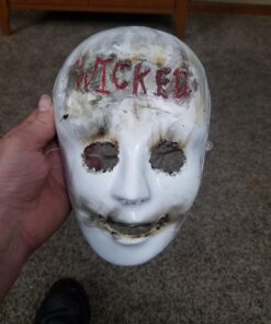 FX Lot of 24 Masks White Plastic Full Face Decorating Craft Halloween School 38 71WS8F3 ieL