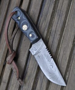 Perkin Damascus Steel Knife Small Bushcraft Knife 11 71WSBTXHMHL