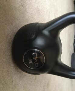 CAP Barbell Vinyl Coated Cement Kettlebell | Multiple Sizes Black 10LBS 5 71WSj6Ayr1L