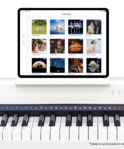 The ONE Digital Piano, Portable 88 Keys Piano Keyboard with Hammer Action Keys for Beginner/Professional, Full Size Weighted Keyboard with Music Stand, Teaching LED Lights & Piano App SP-TON1W 11 71WSpRixIQL