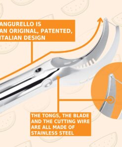 IPAC Watermelon Slicer – Angurello The Original Italian Designed Watermelon Cutter that Makes Slicing Watermelon Fast and Easy – Premium Grade Stainless Steel 14 71WT1n1d5TL