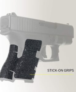Alternative view of TALON GRIPS Adhesive Pistol Grip Compatible with Glock 26, 27, 28, 33, 39– Made in The USA Gen4 No Backstrap Rubber-Black