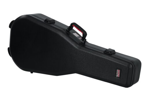 Gator Cases Molded Flight Case For Acoustic Dreadnought Guitars With TSA Approved Locking Latch (GTSA-GTRDREAD)