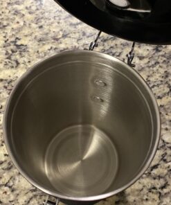 Coffee Gator Stainless Steel Canister - Large 22oz, Silver Coffee Grounds and Beans Container with Date-Tracker, CO2-Release Valve, and Measuring Scoop - Ideal Coffee Lovers Gifts for Her Gray with Green 45 71WUaHWFtNL