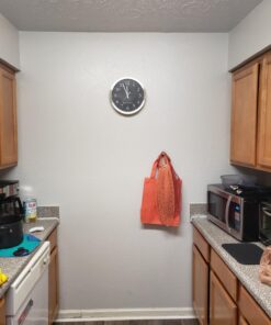 Bjerg Instruments Modern 12" Stainless Silent Wall Clock with Non Ticking Quiet and Accurate Movement 32 71WUv582waL