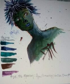 Dr. Ph. Martin's Bombay India Ink (Set 2) Ink Set, 1.0 oz, Set 2 Colors, 1 Set of 12 Bottles. 34 71WVPOMiIxL