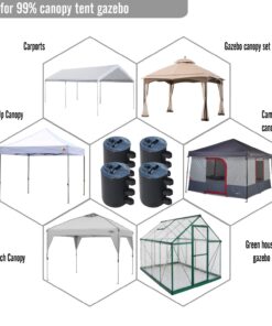 ABCCANOPY Canopy Water Weights Bag, 88LB (Black) Black 20 71WVZZa9brL