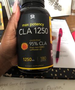 Sports Research CLA - 1250mg with Active Conjugated Linoleic Acid for Men and Women | Non-GMO, Soy & Gluten Free - 95% (180 Softgels)… 180 Count (Pack of 1) 95% CLA 33 71WVkbMGrHL 1