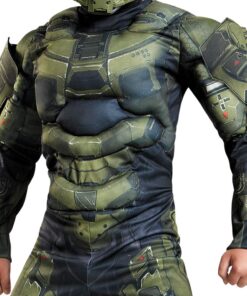 Master Chief Classic Muscle Costume, Large (10-12) Large (10-12) Kids Classic Costume 15 71WWjVAw22L