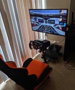 OpenWheeler Advanced Racing Seat Driving Simulator Gaming Chair with Gear Shifter Mount Orange 16 71WWjs8FShL