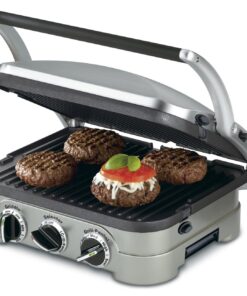Cuisinart 5-in-1 Grill Griddler Panini Maker Bundle with Waffle Attachment (GR-4N) - Includes Grill and Waffle Plates 15 71WWoAlvhL