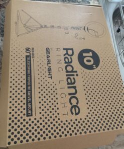 GearLight Ring Light - 10" Selfie Tripod Stand with LED Lights, Dual Phone Holders, Adjustable Height and Lighting for Recording, Makeup & Photography - Cute Room Decor Stuff & Gifts For Teen Girls 10 inch 39 71WX pnslkL