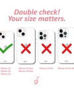 Sonix | Compatible with MagSafe iPhone 15, 14, 13 Case Floral | 10ft Drop Tested | Delilah Flower iPhone 15 / 14 / 13 Floral - Delilah 14 71WXYJLcqL