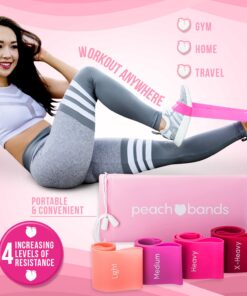 Peach Bands Resistance Bands Set - Exercise Workout Bands for Legs and Butt 22 71WXrNWY0fL