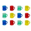 Windy City Novelties - 12 pack - Assorted Color 1oz Plastic Mini Mug Shot Glasses | 4th of July Party Supplies Party Favors Glow Party Raves EDM Concerts Home Decor Home bar Accessories. 31 71WYfrCpv0S