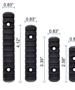 wipboten Tactical Black Polymer Single Picatinny Rail Mount with 5 7 9 11 Slot for Mlok Hunting 6 71WZfPKBSxL