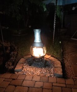 Deckmate Corona 3 Ft. High Outdoor Steel Chimenea Fireplace Model 28063 33 71Waa mxRkL