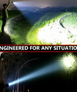 BINWO Flashlight 2pack 3000 Lumens, Tactical Flashlights Small Flashlight Powerful Waterproof Flashlights Pocket Flashlight Zoomable LED Flashlight with 5 Modes, Camping Accessories, Hiking Gear 2 Pcs 27 71WbCzS7Y0L