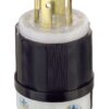 Leviton 2711 30 Amp, 125/250 Volt, NEMA L14-30P, 3P, 4W, Locking Plug, Industrial Grade, Grounding - Black-White