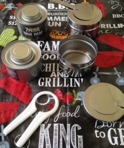 7Penn Buffet Food Warmers for Parties, 12 Pack - 6 Hour Chafing Dish Fuel Cans Catering Food Warmers Buffet Heating Food Warmer Party Canned Heat Burner with Bonus Lid Openers 12 Cans 25 71WbbsjzAZL