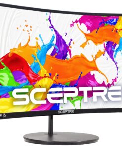 Alternative view of Sceptre Curved 27" FHD 1080p Gaming Monitor R1500 98% sRGB HDMI VGA 75Hz Build-in Speakers, Blue Light Shift Machine Black (C278W-1920RN series) 27" Curved 75hz 98% sRGB