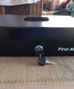 First Alert 3026F Steel Cash Box with Money Tray 24 71Wbuk6R8XL