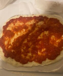 OUII Pizza Peel Aluminum Metal Pizza Paddle - 12 x 14 inch. Pizza Cutter Rocker 14'' Blade Pizza Spatula for Pizza Stone, Pizza Oven Accessories. Pastry, Dough, Bread Peel and Rocker Knife Pizza Tools 12" X 14" NON-PERFORATED 30 71Wc1kTRDaL