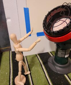 Mr. Heater F215100 MH4B Little Buddy 3800-BTU Indoor Safe Propane Heater With Portable|Low-Oxygen Safety Shutoff|Tip-Over Protection|Lightweight, Medium , Black/Red 43 71WceWU0c4L