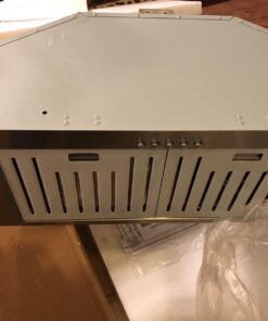 KOBE INX2730SQB-700-2 Brillia 30-inch Built-in/ Insert Range Hood, 3-Speed, 550 CFM, LED Lights, Baffle Filters, Stainless Steel 39 71WcfTF56vL