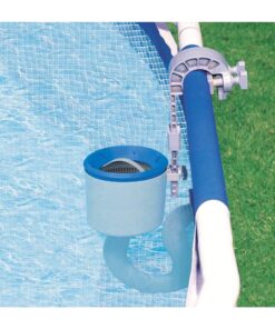 Intex 28000E Deluxe Wall-Mounted Swimming Pool Surface Automatic Skimmer with Removeable Skimmer Basket for 800+ GPH Pumps 21 71WdNo3DGL