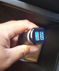 Scosche USBC242M ReVolt Universal Cigarette Lighter Multi Device Compact Dual Port USB Car Charger, Fast Charge Two Devices Simultaneously, Black Dual USB-A 24W 34 71WdStcbcLL