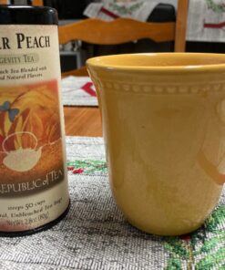 The Republic of Tea Ginger Peach Black Tea, Caffeinated, 50 Count 25 71WdgylhR7L