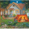 Bits and Pieces - 500 Piece Jigsaw Puzzle - Backyard Camping - Family Fun House Puzzle - by Artist Christine Carey - 500 pc Jigsaw 3 71WdyDBXx7L