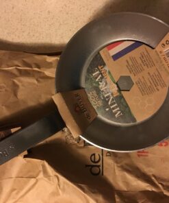 de Buyer MINERAL B Carbon Steel Fry Pan - 8” - Ideal for Searing, Sauteing & Reheating - Naturally Nonstick - Made in France 8" 30 71We6jIqqRL