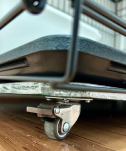 bayite 4 Pack 1" Low Profile Casters Wheels Soft Rubber Swivel Caster with 360 Degree Top Plate 100 lb Total Capacity for Set of 4 (2 with Brakes & 2 Without) 38 71WeQM31yiL