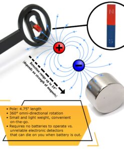 CMS Magnetics - Magnetic Pole Detector, a Handy Polarity Identifier to Determine Magnet's North or South Poles, Great for School Teachers, Science Projects, and Metal Detector 16 71WfHTzX5vL
