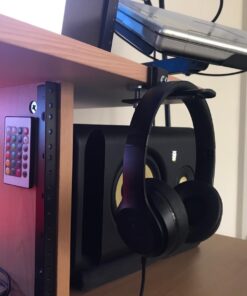BRAINWAVZ Hengja - The Desk Headphone Stand Hanger Mount, All Metal, Rotatable Mount, PC & Gaming Headset Holder 69 71WfXPrszL