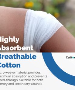 Surgical Gauze Bandage Rolls (4 inch) - Pack of 24 with Bonus Tape - Essential for First Aid and Medical Supplies - Medical Supplies for Wound Care - Breathable Medical Tape 4 Inch 24 Pack 27 71WfXdTCafL 1