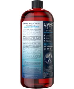 Orgono Living Silica Collagen Booster Liquid | Vegan Collagen Boosting Drink | Supports Healthy Collagen and Elastin Production for Joint & Bone Support, Glowing Skin, Strong Hair & Nails. 33.85 Fl Oz (Pack of 1) 13 71WguBr3YYL