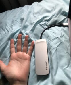 Kingston Nucleum USB C Hub, 7-In-1 Type-C-Adapter Hub Connect USB 3.0, 4K HDMI, SD and MicroSD-Card, USB Type-C Charging for MacBook, Chromebook, and Other USB Type-C devices Single Item 48 71WhNQN7NQL