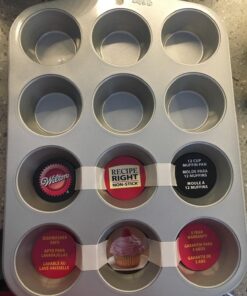 Wilton Recipe Right Muffin Pan, 12-Cup Non-Stick Muffin Pan Regular 12pcs 34 71Whe O27zL
