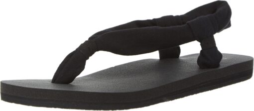 Sanuk Women's Yoga Slingshot Flip Flop 6 Black