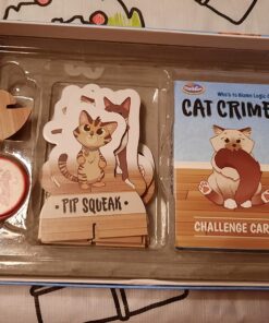 ThinkFun Cat Crimes Brain Game and Brainteaser, for Boys and Girls,1 player, Age 8 and Up - A Smart Game with a Fun Theme and Hilarious Artwork 45 71WhuNfJLzL