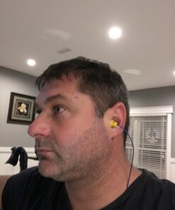 Plugfones Guardian in-Ear Earplug Earbud Hybrid - Noise Reduction in-Ear Headphones(Blue & Yellow) Blue 38 71Wi25yi DL 3