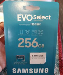 SAMSUNG EVO Select Micro SD-Memory-Card + Adapter, 256GB microSDXC 130MB/s Full HD & 4K UHD, UHS-I, U3, A2, V30, Expanded Storage for Android Smartphones, Tablets, Nintendo-Switch (MB-ME256KA/AM) 38 71Wi7HLrtL 1